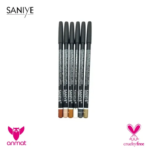 [SSY-P1501-C] Lápiz delineador de ojos y labios tonos satinado Saniye___Pack X6 