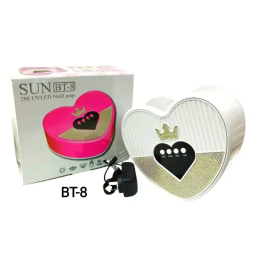 [PY-BT-8] cabina UV LED SUN BT-8 288w forma corazón para uñas