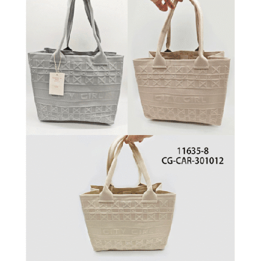 [PG-11635-8] cartera de tela city girl