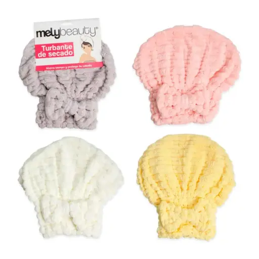 [PM-BA09A2001] Turbante de secado de cabello MELY___PACK X3  