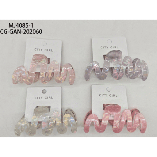 [PG-MJ4085-2] BROCHE DE PELO CITY GIRL