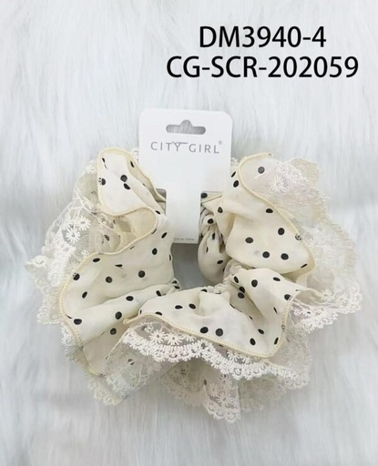 [PG-DM3940-4] colita scrunchie puntos 