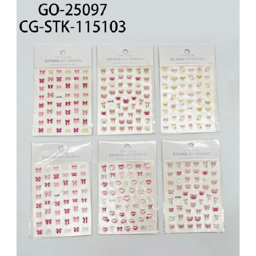 [PG-GO-25097] stickers para uñas moñitos city girl