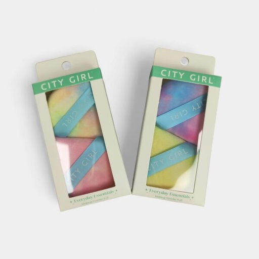 [PG-FPL-0909] esponja triangular  city girl – 2pcs