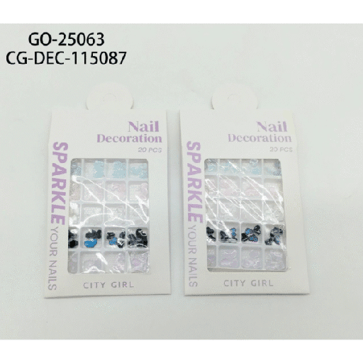 [PG-GO-25063] decoración para uñas corazones city girl