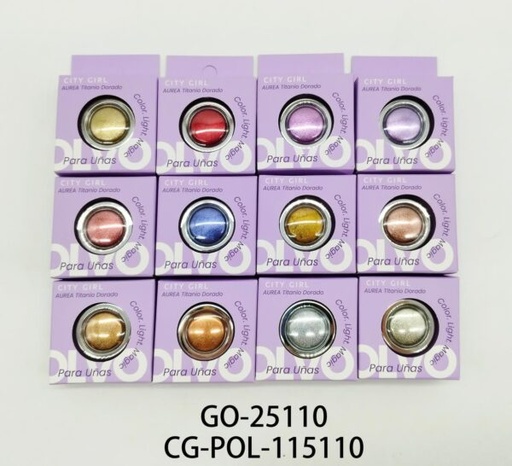 [PG-GO-25110] polvo aura para uñas city girl