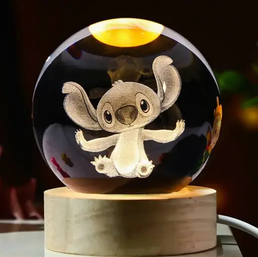 lámpara esfera de cristal led 6cm varios diseños