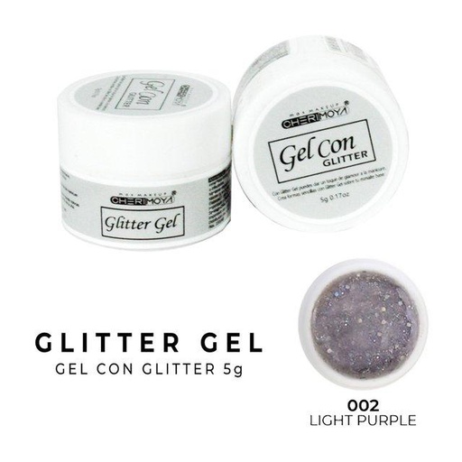 [CH016] Gel con glitter 5g CHERIMOYA___PACK X6