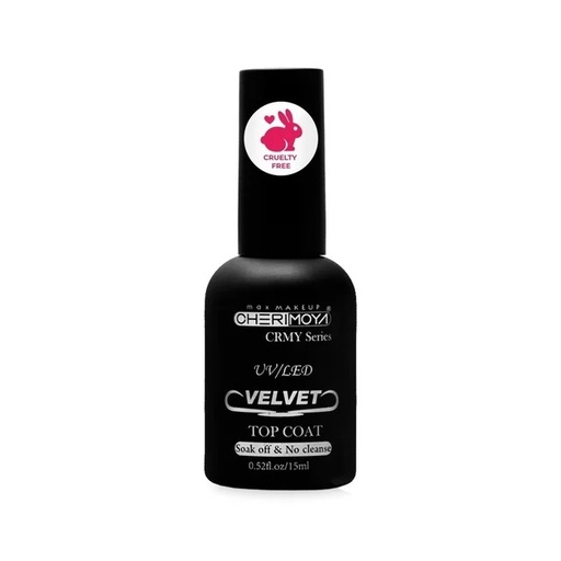 [CH069] Uv/Led top coat velvet 15ml CHERIMOYA___PACK X6