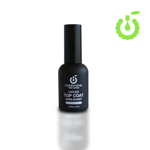 [CH043] top coat ultra glossy uv/led 15ml Cherimoya ___ PACK X6