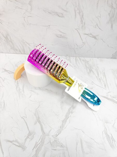 [PGCT-20161-Z] cepillo peine Rectangular Para pelo cabello Degrade Tres Colores- City Girl