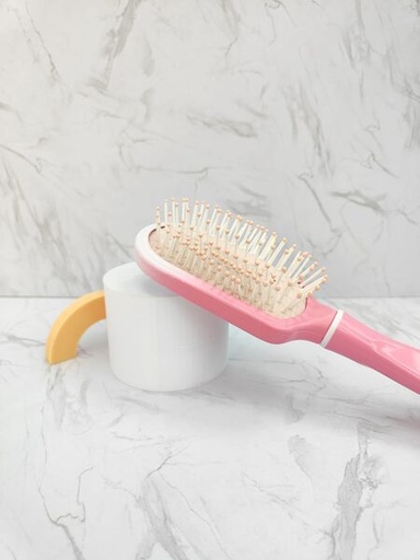 [PGC-9585-Z] cepillo peine De Pelo Degrade Rosa Y Blanco- City Girl