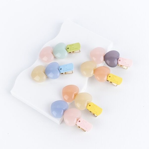 [PG-B-4034-8-Z] Hebillas Para pelo cabello Corazon x2 Unidades- City Girl